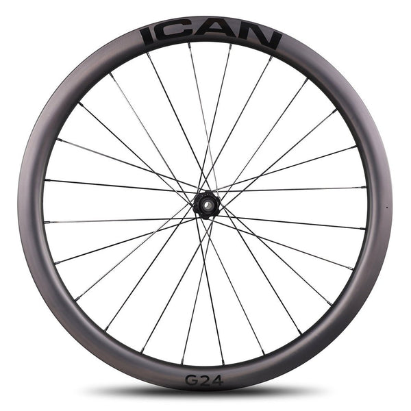 ICAN carbon 700C G24 gravel wheels with DT Swiss hub 