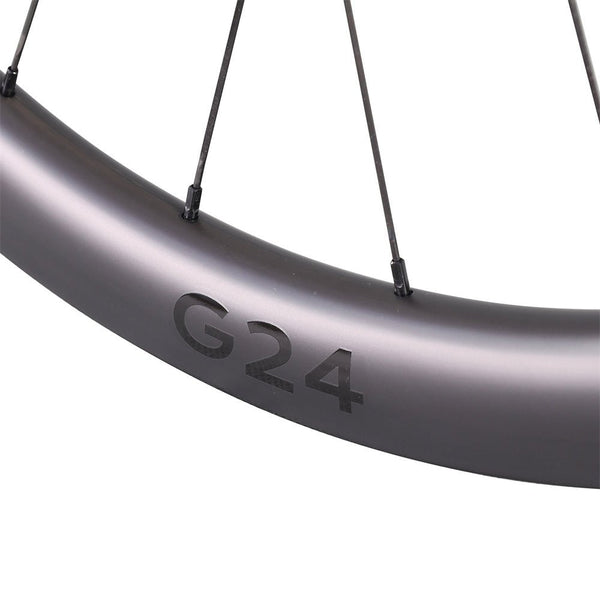 ICAN carbon 700C G24 gravel wheels with DT Swiss hub 