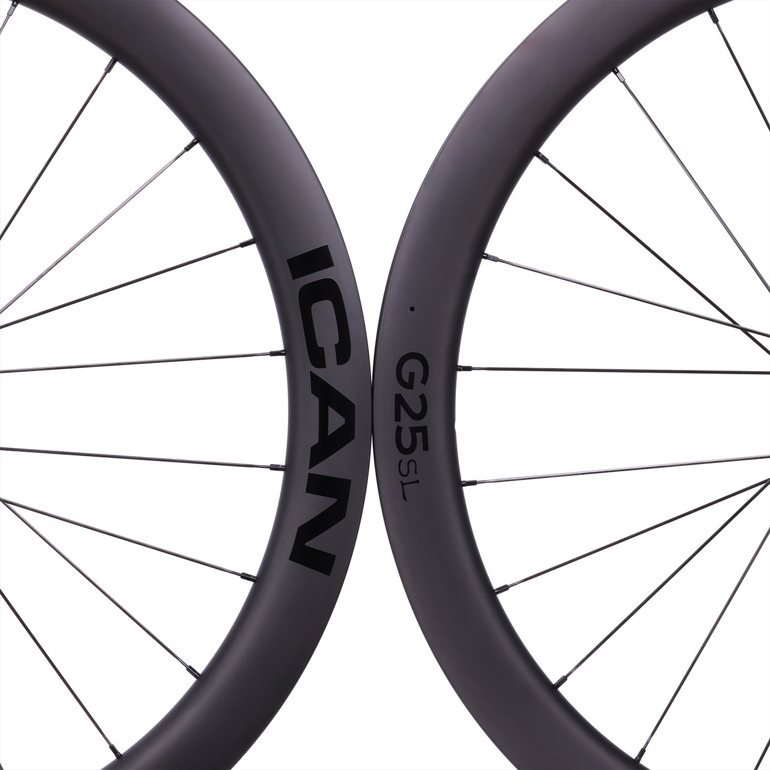 ICAN 700C G25 SL gravel wheels with DT Swiss hubs